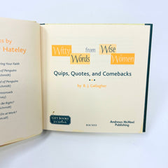 Witty Words from Wise Women by B.J. Gallagher - Pre-Owned Book