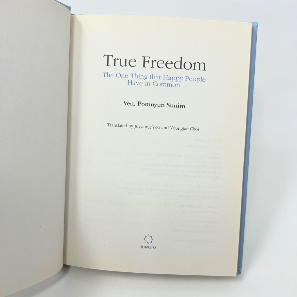 True Happiness Here and Now by Ven Pomnyun Sunim (Hardcover Book)