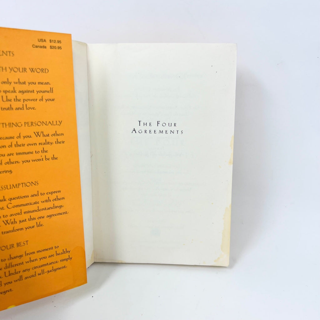 The Four Agreements: A Practical Guide to Personal Freedom  - GOOD