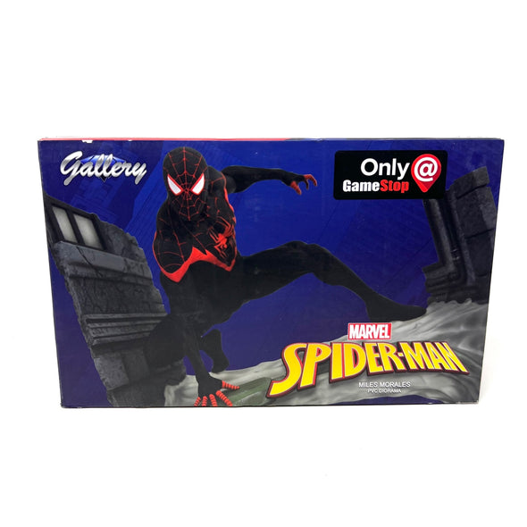 Marvel Gallery Game Stop Exclusive Spiderman Miles Morales PVC Diorama Figure