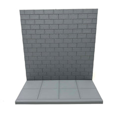 Diorama Brick Wall & Sidewalk 8"X8" Action Figure, Art, Graffiti Model Scene Set