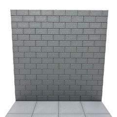 Diorama Brick Wall & Sidewalk 8"X8" Action Figure, Art, Graffiti Model Scene Set