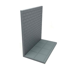 Diorama Brick Wall & Sidewalk 8"X8" Action Figure, Art, Graffiti Model Scene Set