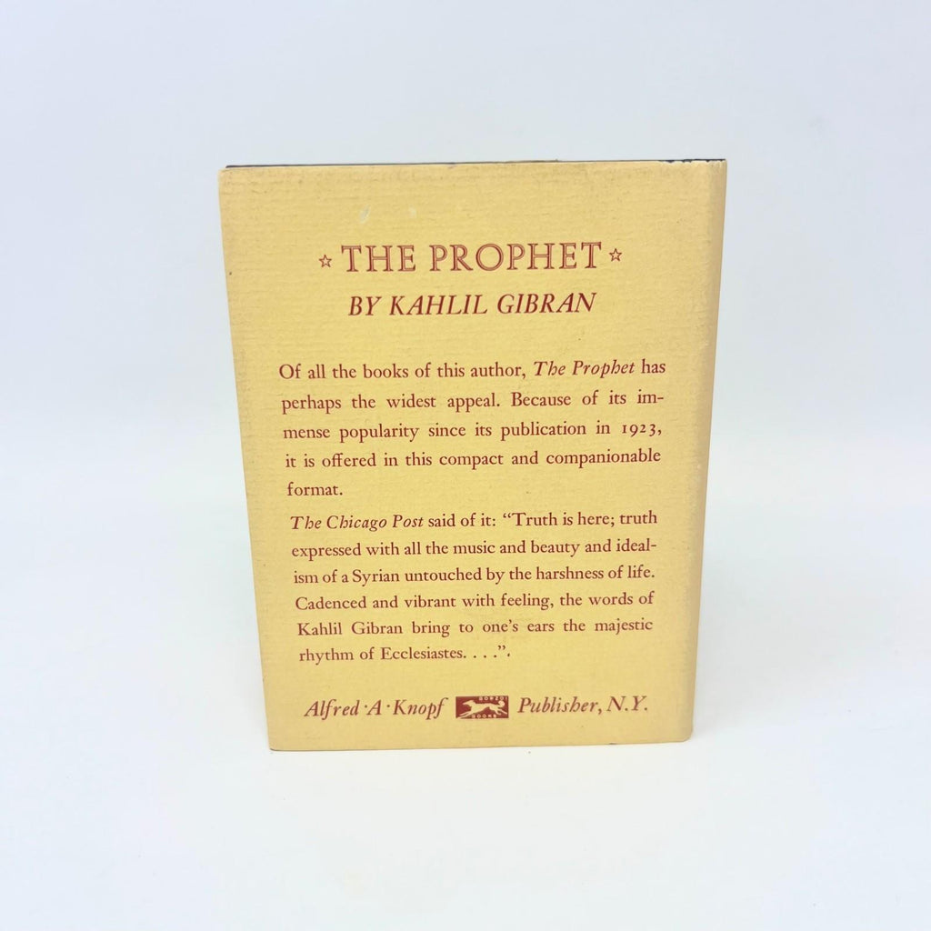 The Prophet by Kahlil Gibran 1960 Pocket Edition