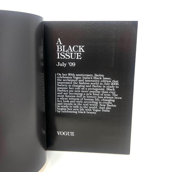 Vogue Italia 2009 The Barbie Issue The Black Issue Mini Magazine