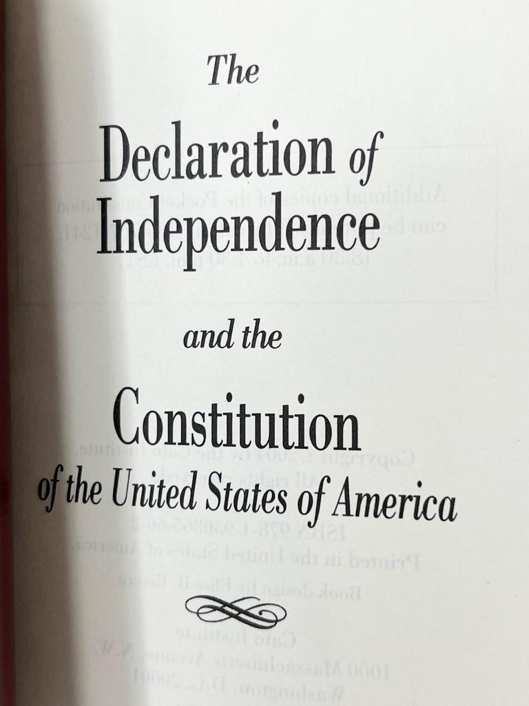 The Declaration of Independence and The U.S. Constitution - small pocket edition
