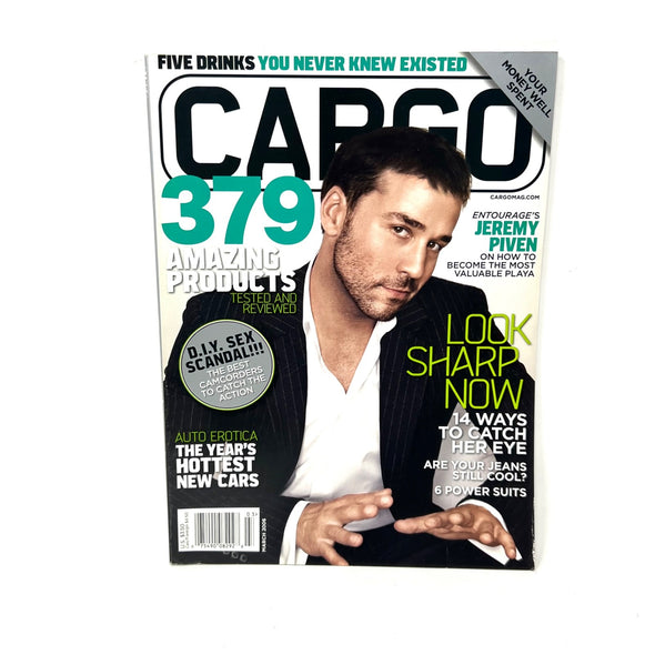 Cargo Magazine March 2004 Jeremy Piven Spring Fashion Hot Cars Camcorders