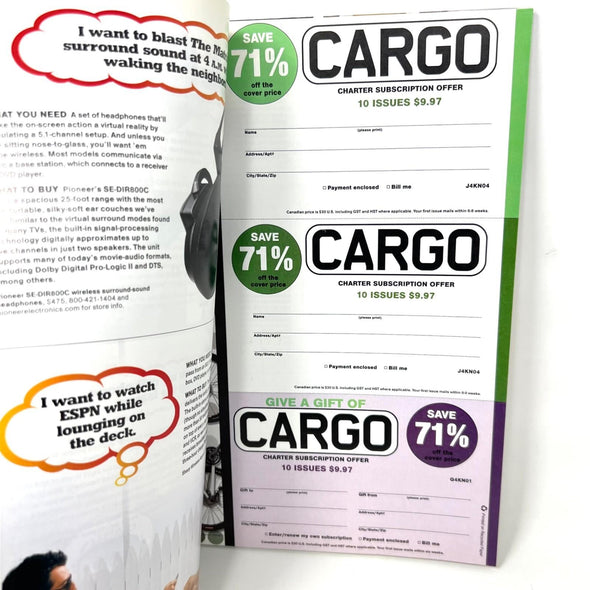 Cargo Magazine October/November 2004 The First Buyers' Guide for Men