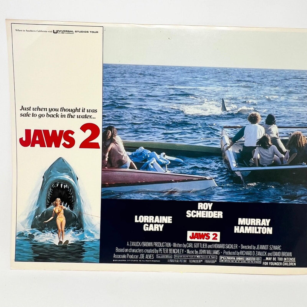 1978 Universal Studios Jaws 2 Horror Film Original Movie Lobby Card (c)
