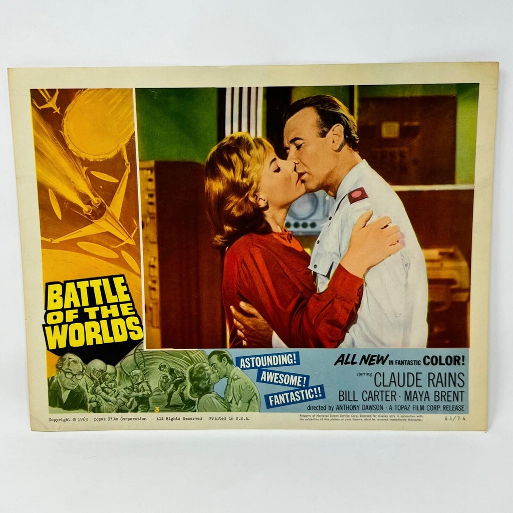 1963 Battle Of The Worlds Movie Lobby Card (a)