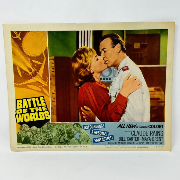 1963 Battle Of The Worlds Movie Lobby Card (a)