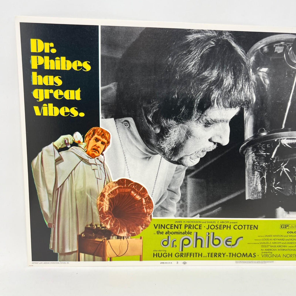 1971 Dr. Phibes has Great Vibes Collectible Movie Lobby Card No.3