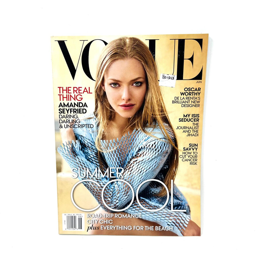 Vogue Magazine August 2015 The Real Thing Amanda Seyfried Summer Cool