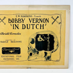 Bobby Vernon In Dutch Original Collectible movie Lobby Card