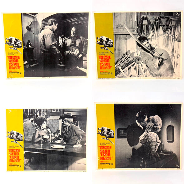1968 More Dead Than Alive Original Movie Lobby Cards set of 4
