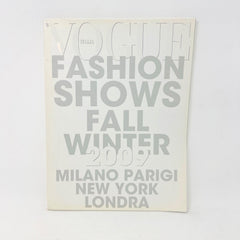 VOGUE Magazine Italy Fashion Shows Fall Winter July 2009 Dossier