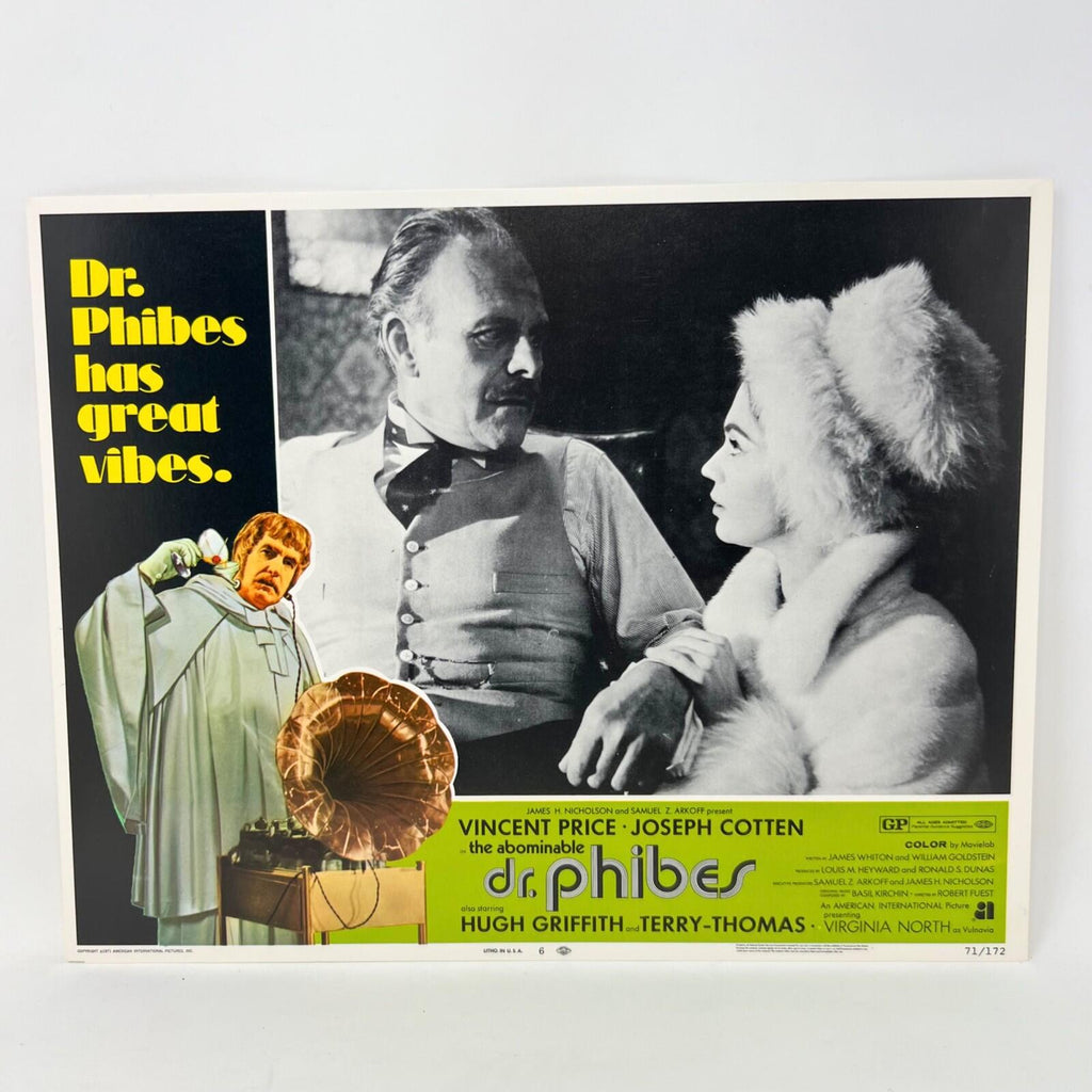 1971 Dr. Phibes has Great Vibes Collectible Movie Lobby Card No.6