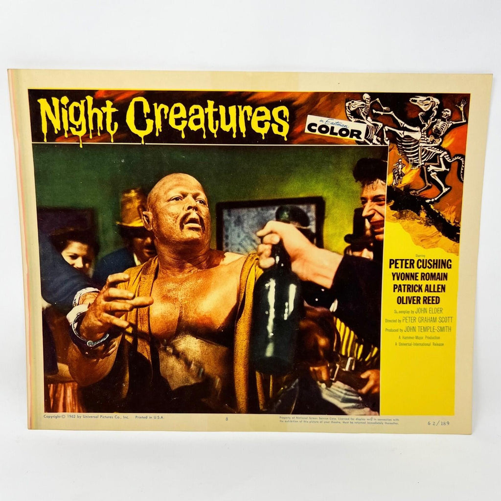 1962 Night Creatures Collectible movie Lobby Cards set of 8