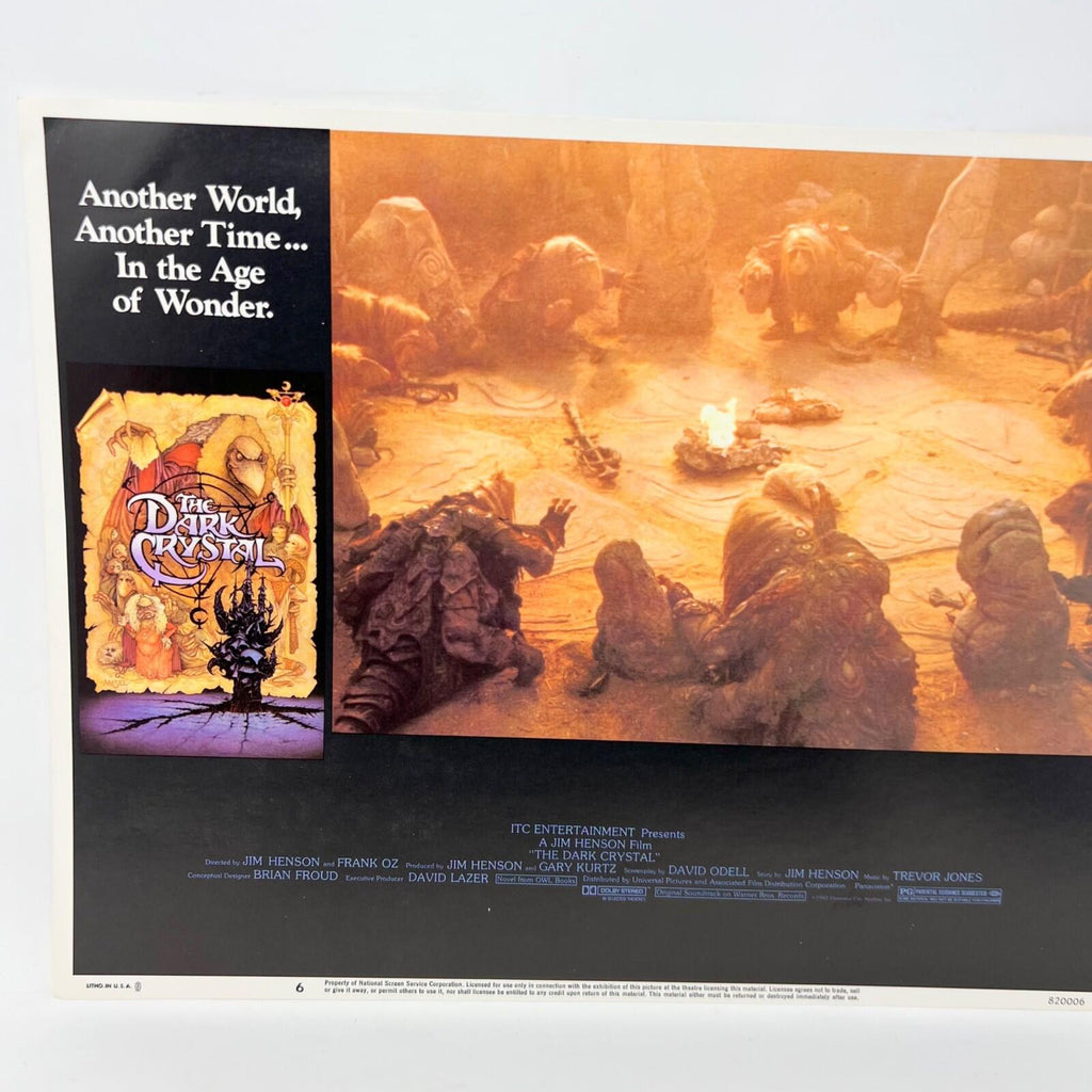 1982 The Dark Crystal Movie Sci-fi Lobby Card Poster No.6