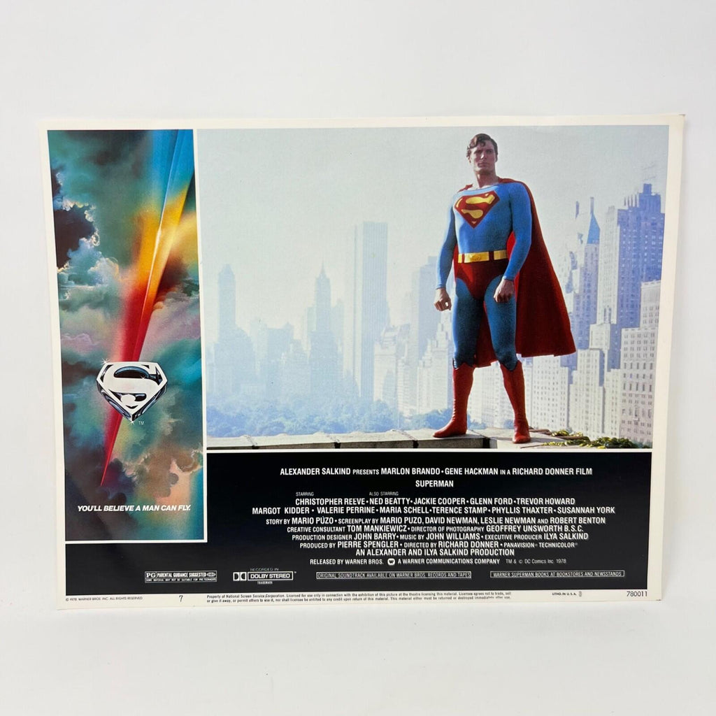 1979 Superman Collectible Movie Lobby Card No.7 Christopher Reeve
