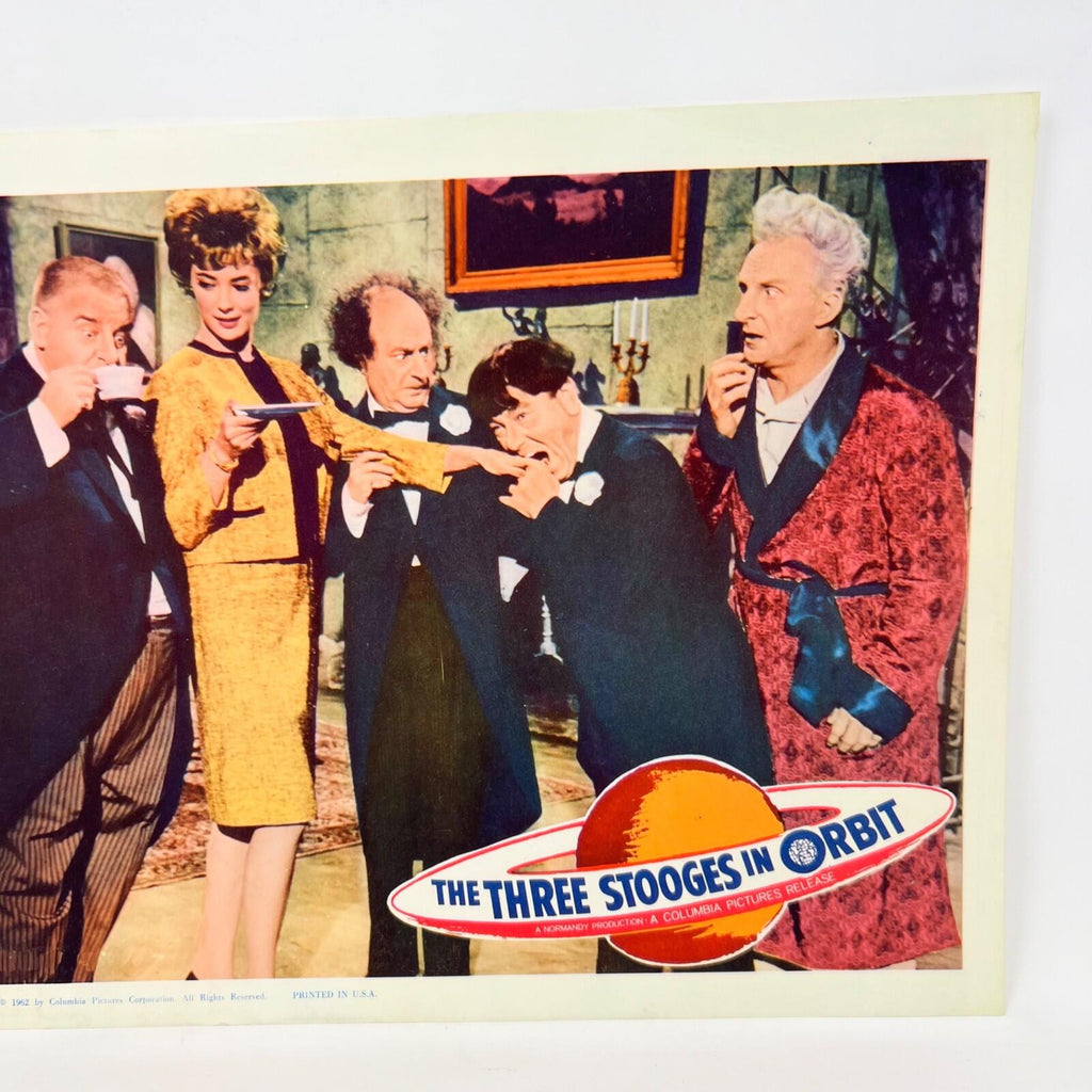 1962 The Three Stooges In Orbit Collectible Movie Lobby Card (e)