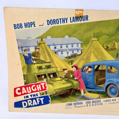 Caught In The Draft Vintage Movie Lobby Card (c) Bob Hope Dorothy Lamour