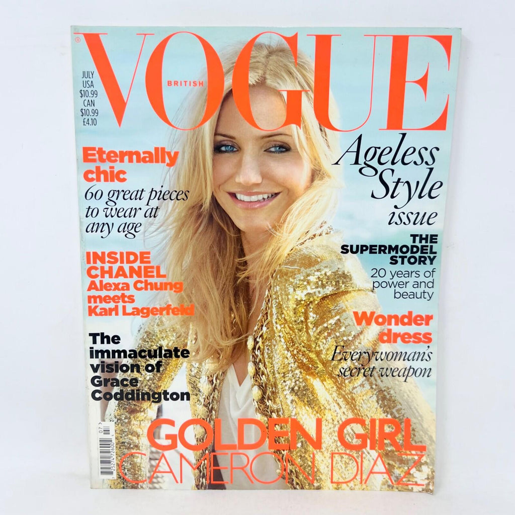 Vogue British Magazine July 2010 Cameron Diaz