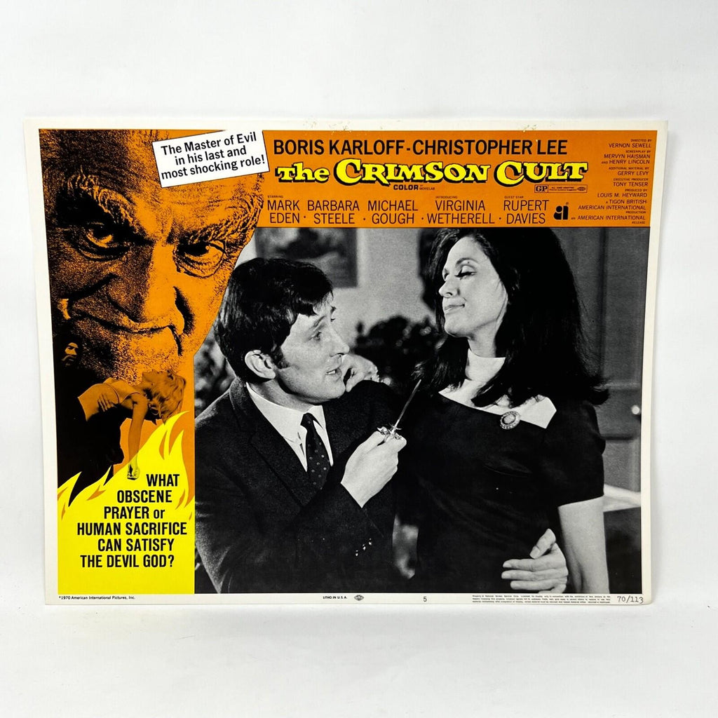 1970 The Crimson Cult Movie Lobby Card No.5