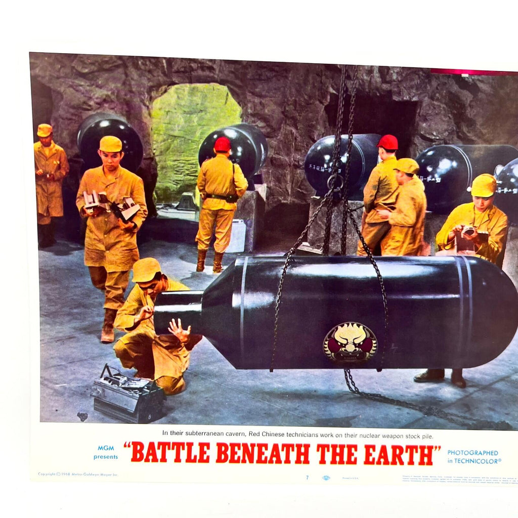 1968 Battle Beneath The Earth Sci-Fi movie Lobby Card No.7 MGM