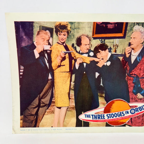 1962 The Three Stooges In Orbit Collectible Movie Lobby Card (e)