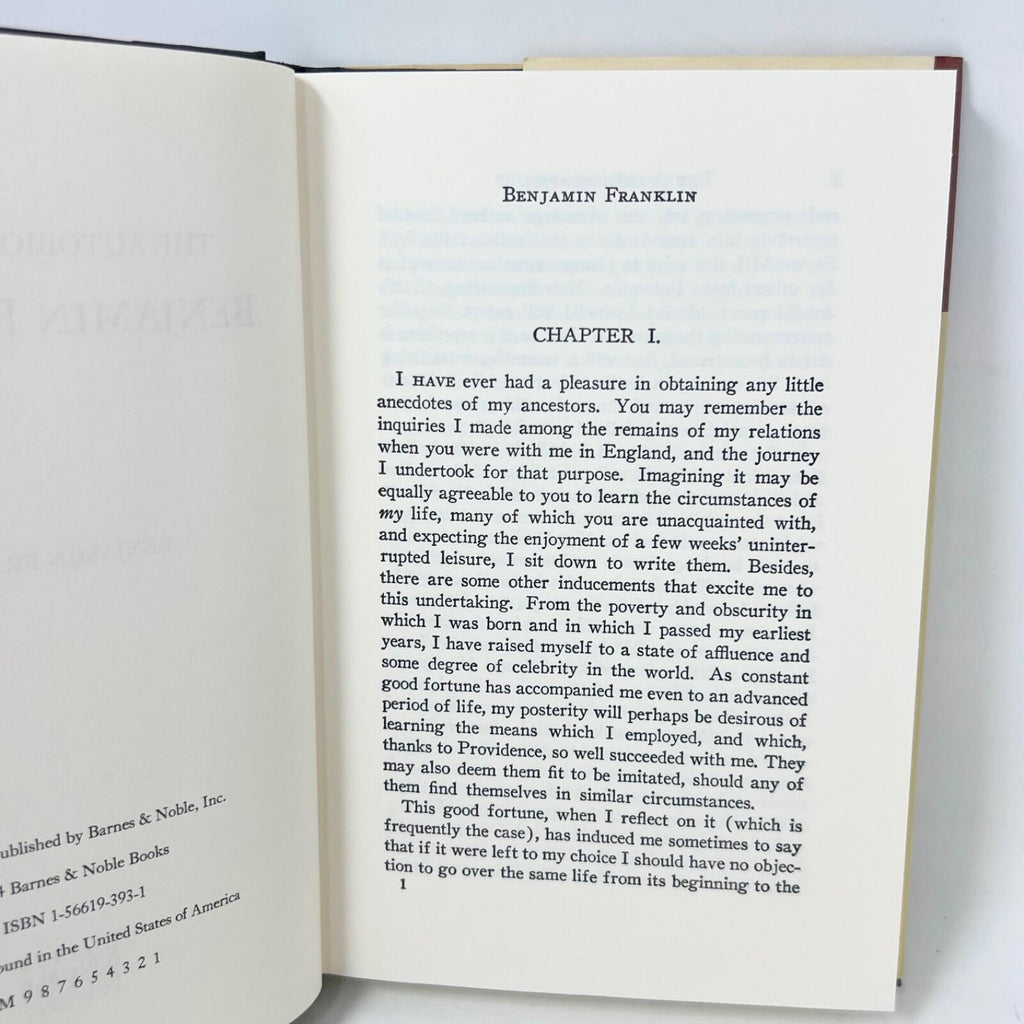 Autobiography of Benjamin Franklin - Hardcover By Franklin, Benjamin 1994 VG
