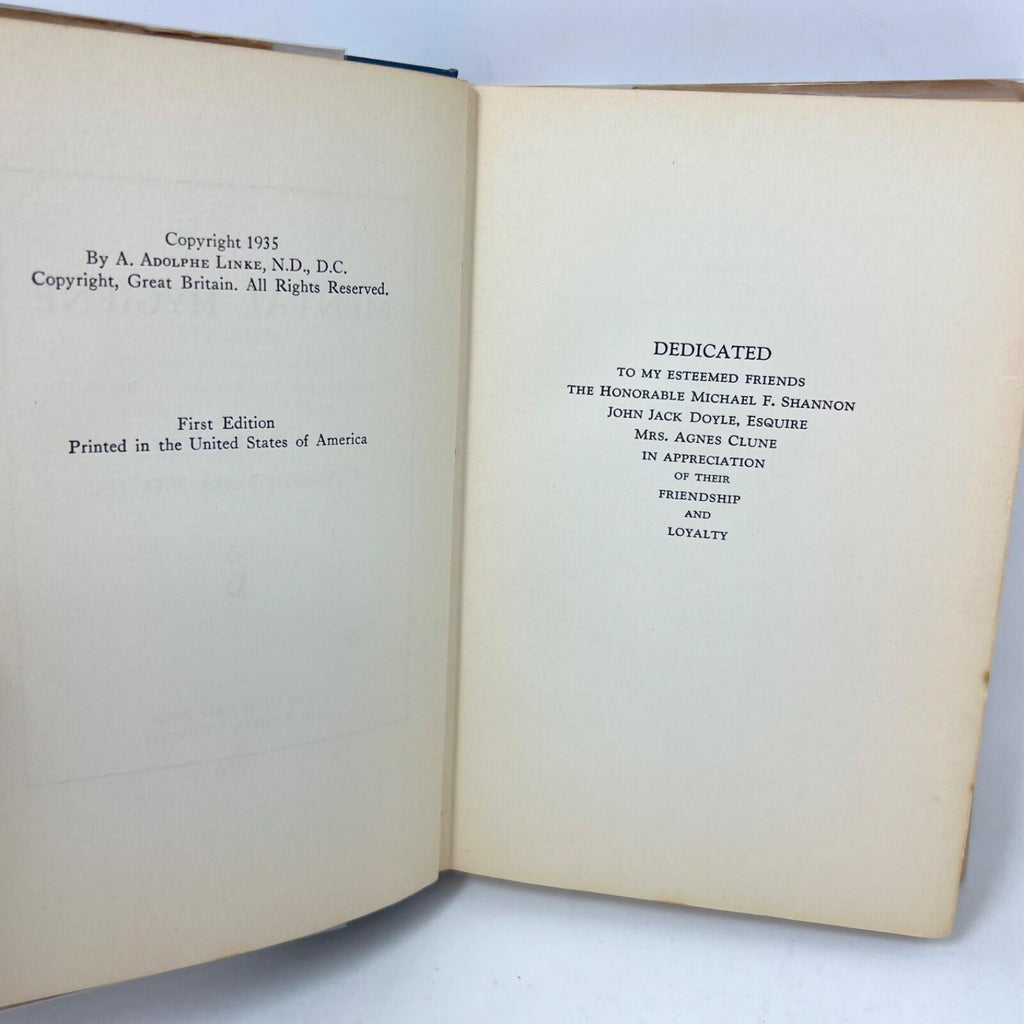 A Study in Mental Hygiene-A. Adolphe Linke Hardcover First Edition