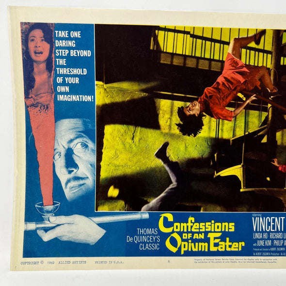 1962 Confessions of an Opium Eater Original Movie Lobby Card No.8