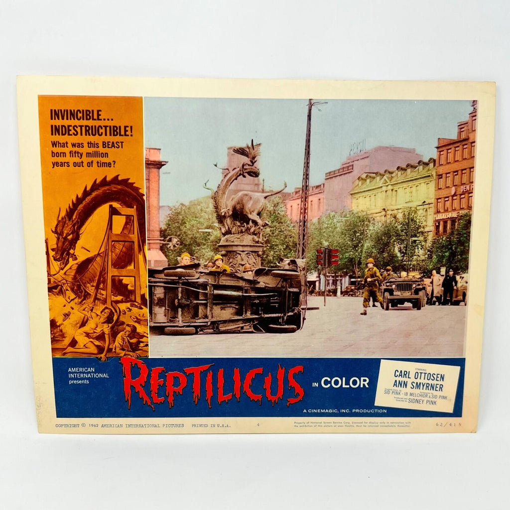 1962 Reptilicus In Color Movie Lobby Card Poster No.4