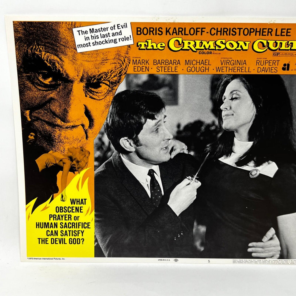 1970 The Crimson Cult Movie Lobby Card No.5
