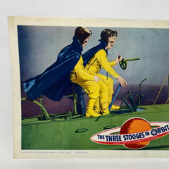 1962 The Three Stooges In Orbit Collectible Movie Lobby Card (g)