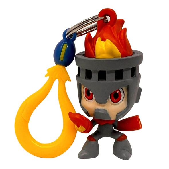 Mega Man Fire ManBackpack Hanger Mini Figure  Keychain