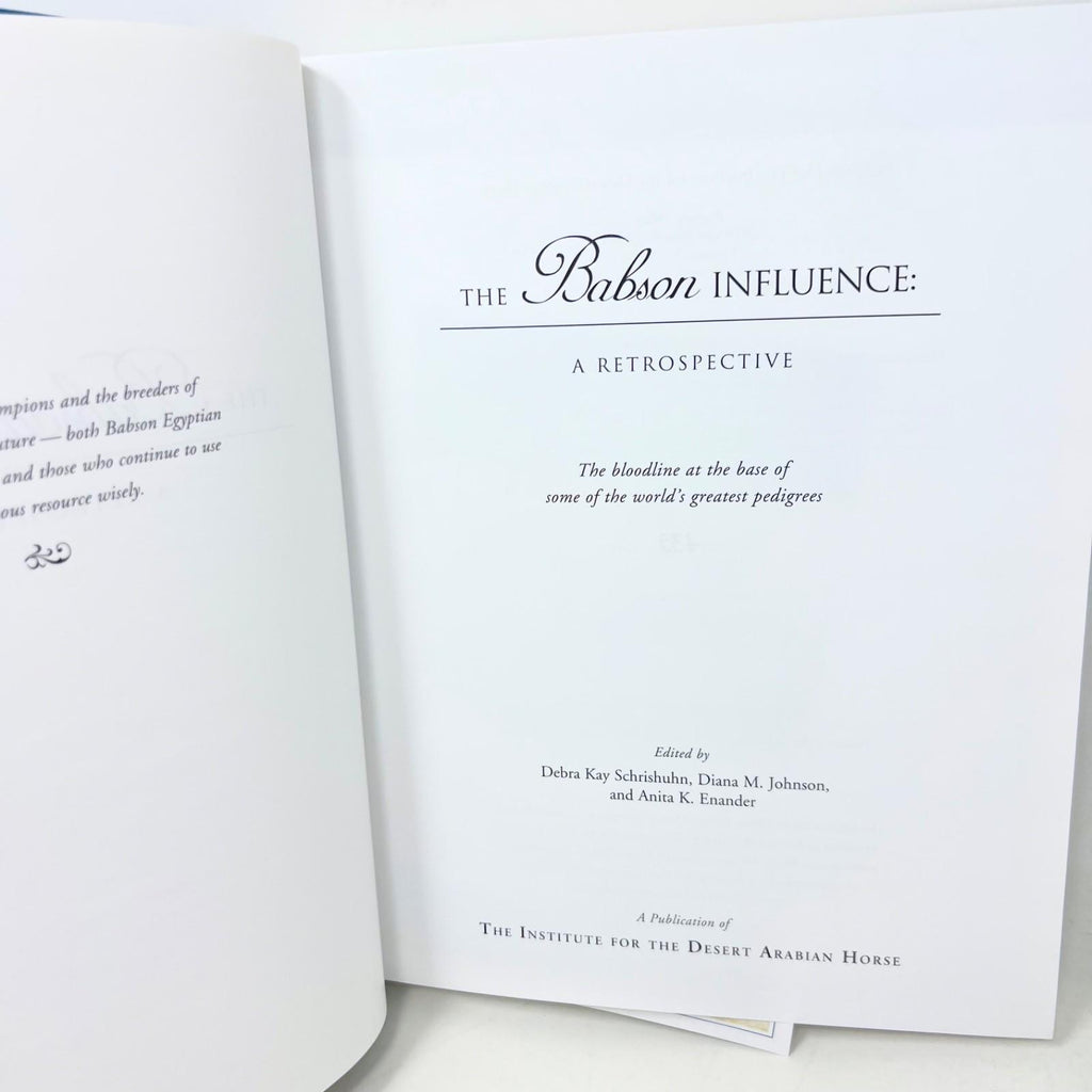 The Babson Influence, A Retrospective 439 of  1200 Hardcover 1st Edition