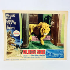 1963 Black Zoo Vintage Movie Lobby Card No1