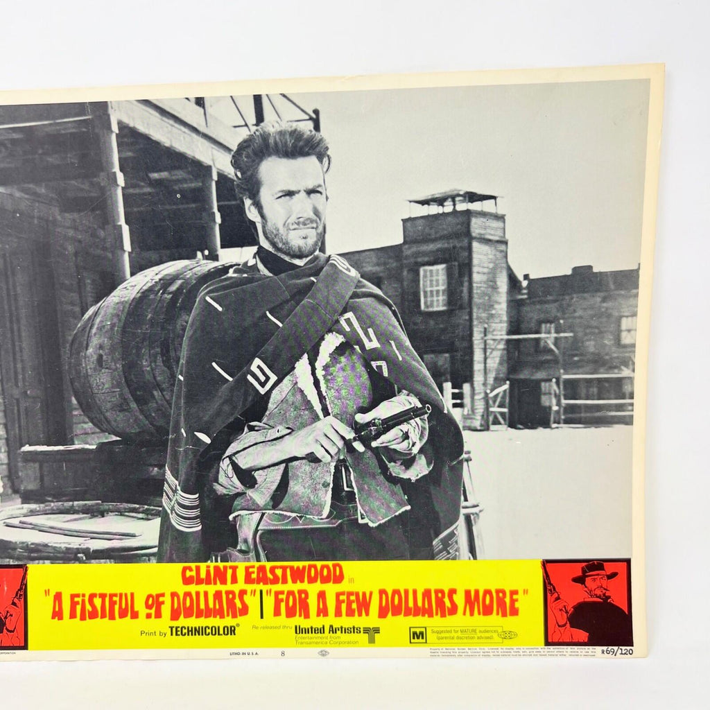 1969 A Fistful Of Dollars For A Few Dollars More Original Movie Lobby card No.8
