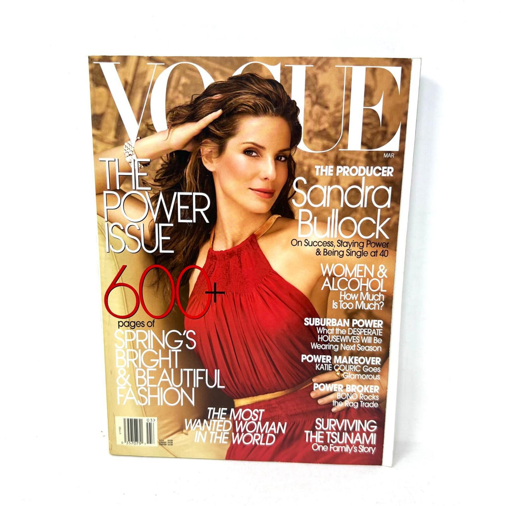 Vogue Magazine March 2005 Sandra Bullock Cover