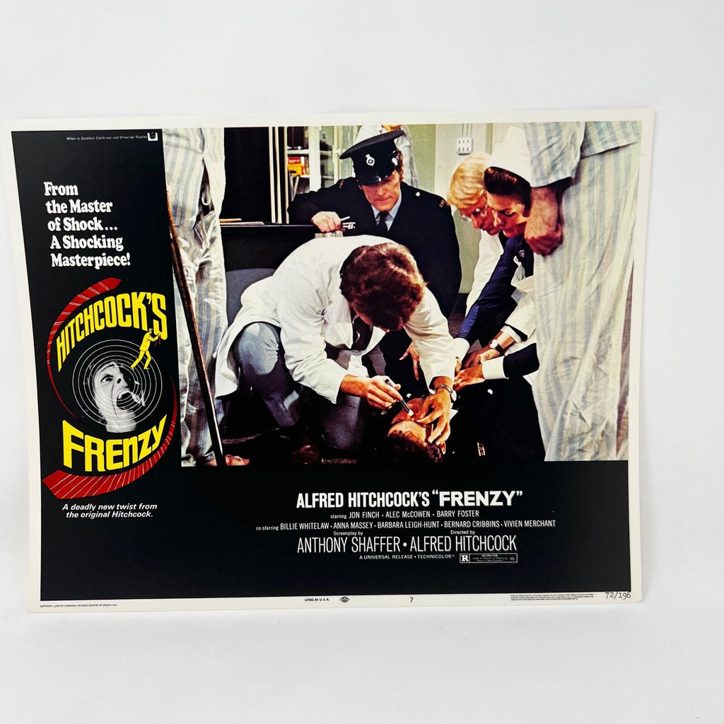 Alfred Hitchcoks Frenzy Collectible movie Lobby Card set of 8