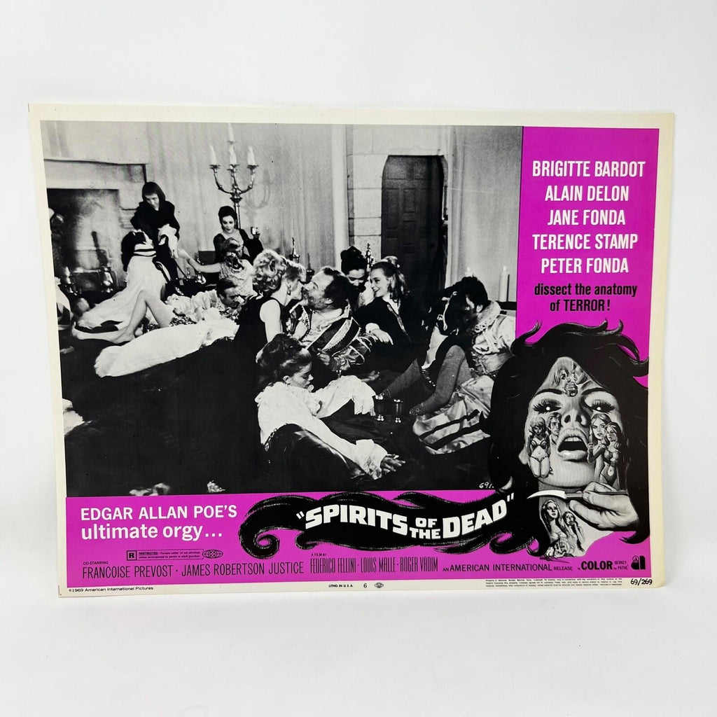 1969 Spirits of the dead Collectible movie Lobby Cards set of 8