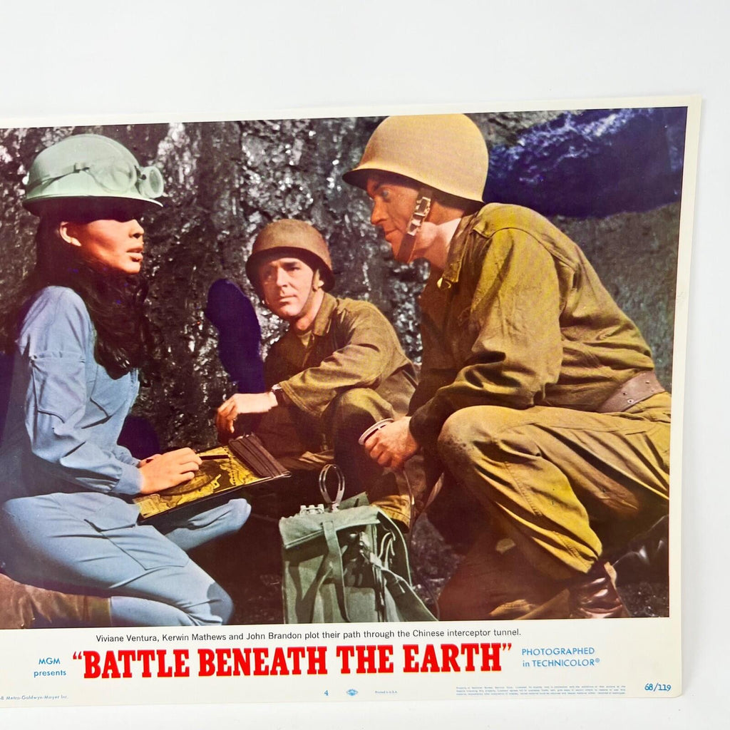 1968 Battle Beneath The Earth Sci-Fi movie Lobby Card No.4 MGM