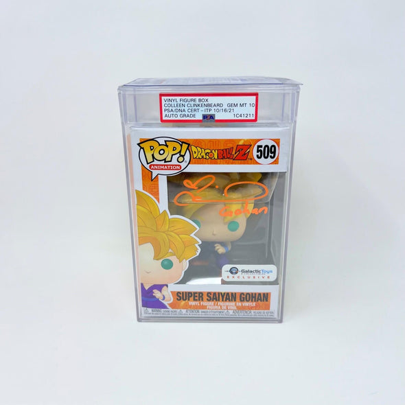 FUNKO POP! Super Saiyan Gohan #509 Colleen Clinkenbeard Signed w/ PSA COA