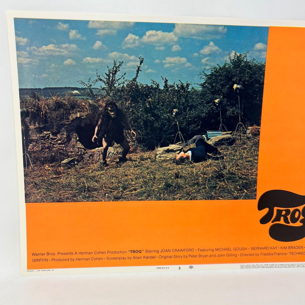 1970 Trog Collectible Movie Lobby Card No.2 Warner Bros. a Herman Hohen