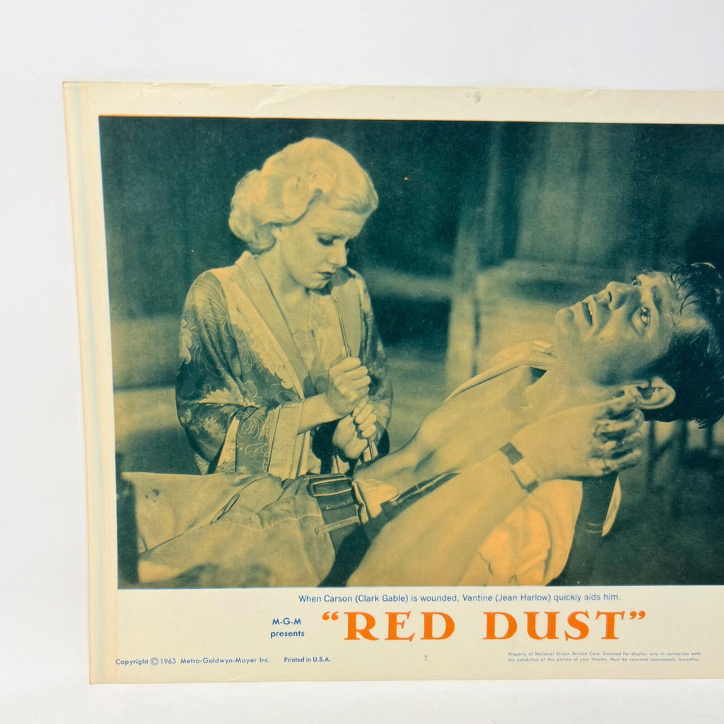 1963 Red Dust Collectible Movie Lobby Card No.7