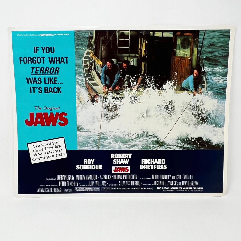 1975 Universal Studios Jaws 2 Horror Film Original Movie Lobby Card (c)