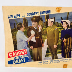 Caught In The Draft Vintage Movie Lobby Card (G) Bob Hope Dorothy Lamour