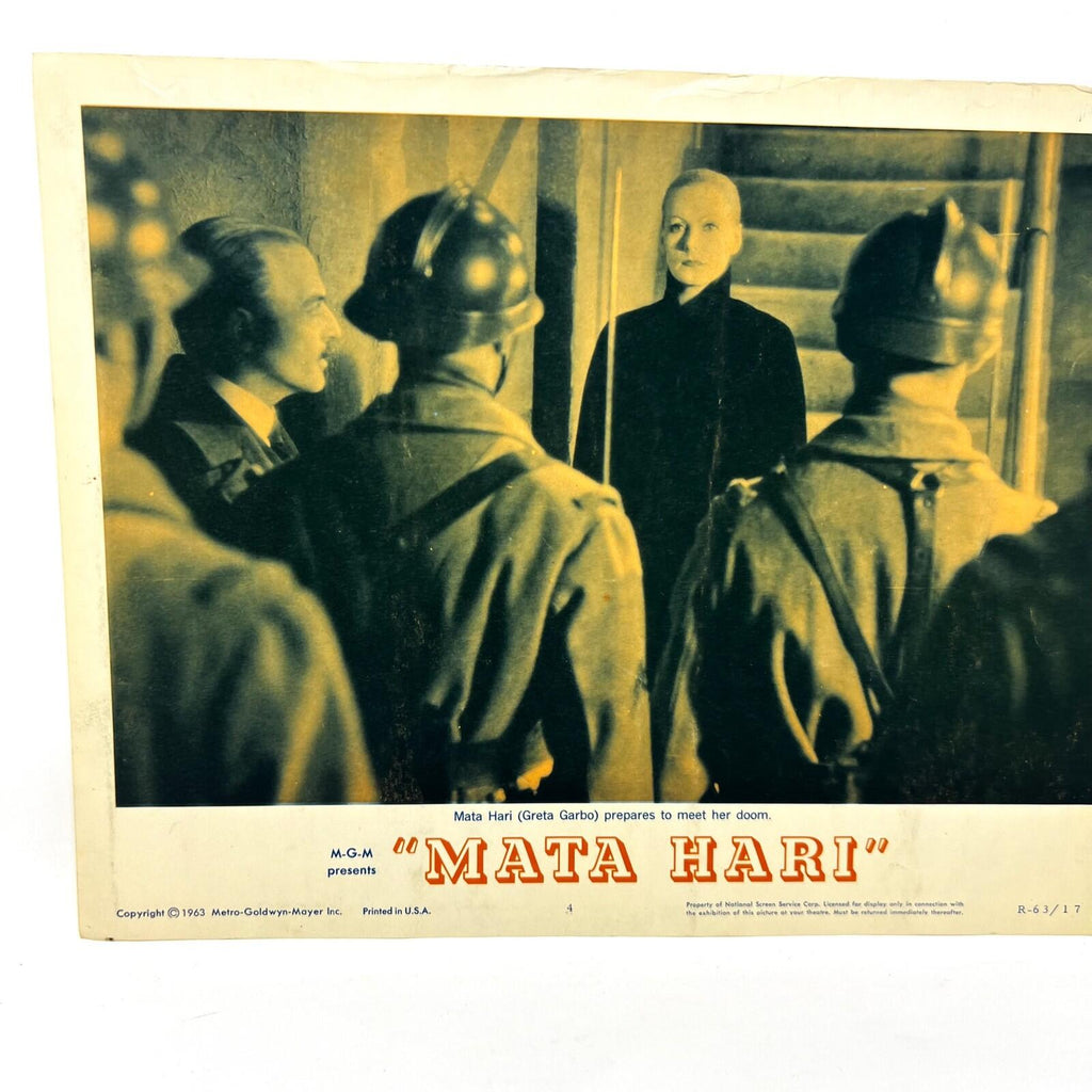 1963 MGM Mata Hari Collectible movie Lobby Card No.4